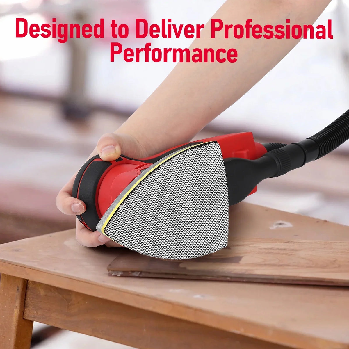 2026 NEW M optimized Electric Detail Sander with 12 Sanding Paper, 350W Brushless Motor Mouse Sander, Powerful & Low Vibration, 10000 RPM, for Wood Working