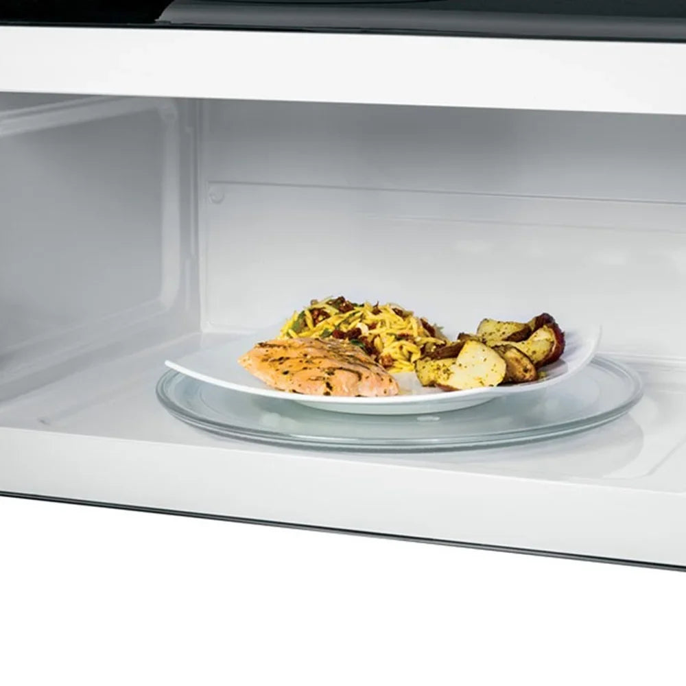 2026 NEW GE JVM3160RFSS 1.6 Cu. Ft. Over-the-Range Microwave Oven Stainless Steel Bundle with Deco Chef Pair of Red Heat Resistant Oven Mitt and 3 YR CPS Enhanced Protection Pack