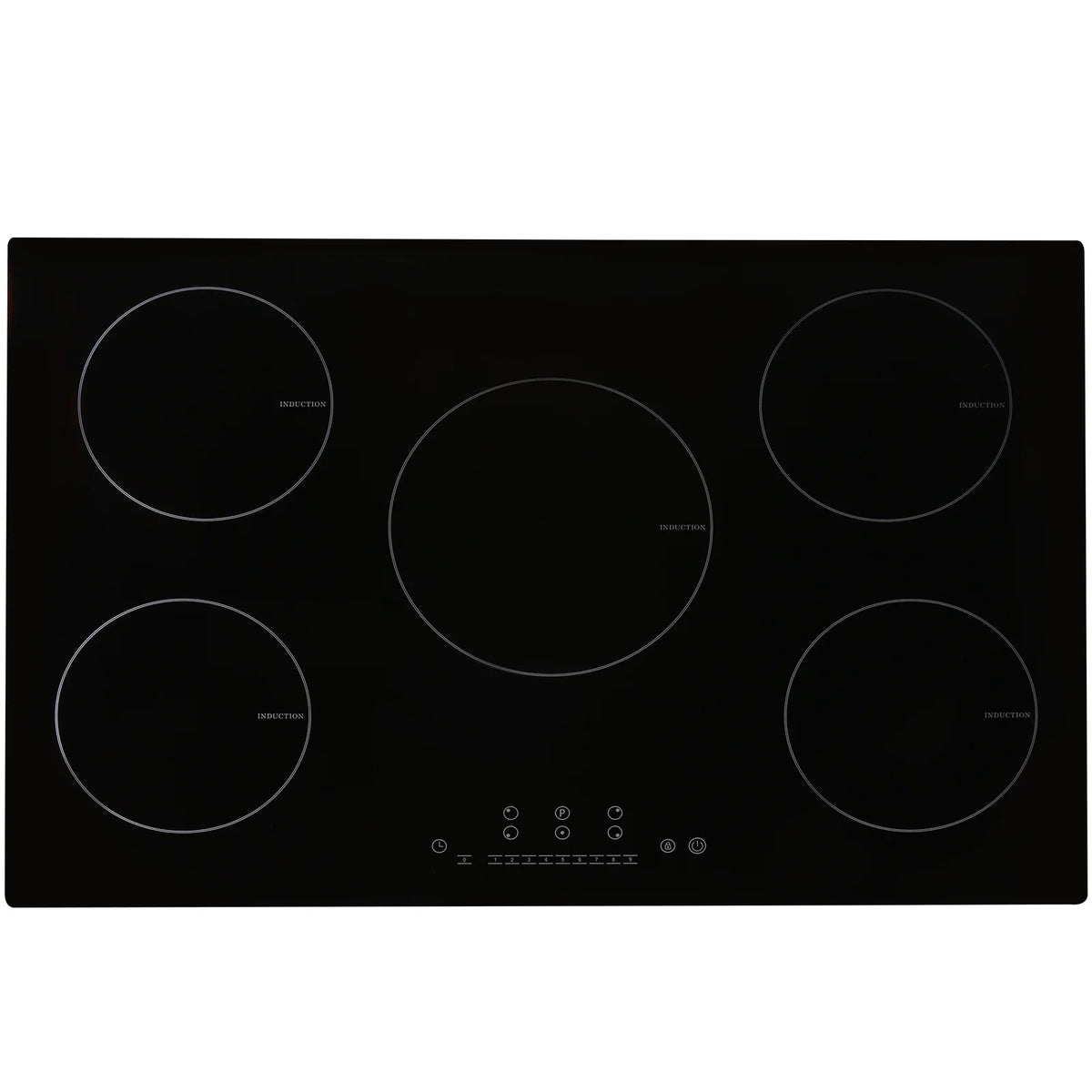 2026 NEW KFFKFF Electric Range, 5 Elements, 30'' Built-in Induction Cooking Surface, 9200W, 9 Power Settings, LED Display, Safety Lock & Heat Guard