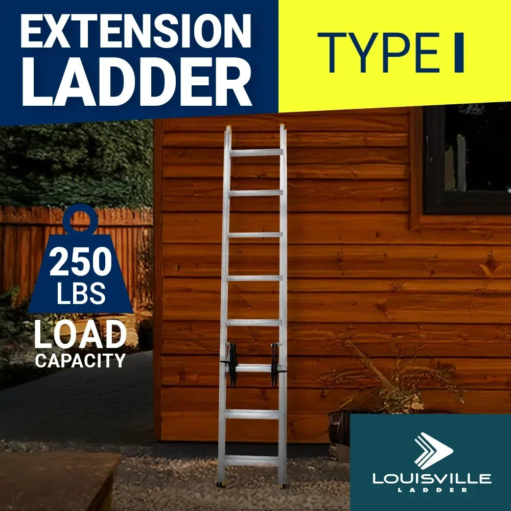 2026 NEW Louisville Ladder 16-Foot Aluminum Extension Ladder, 250-Pound Load Capacity, Type I, AE3216