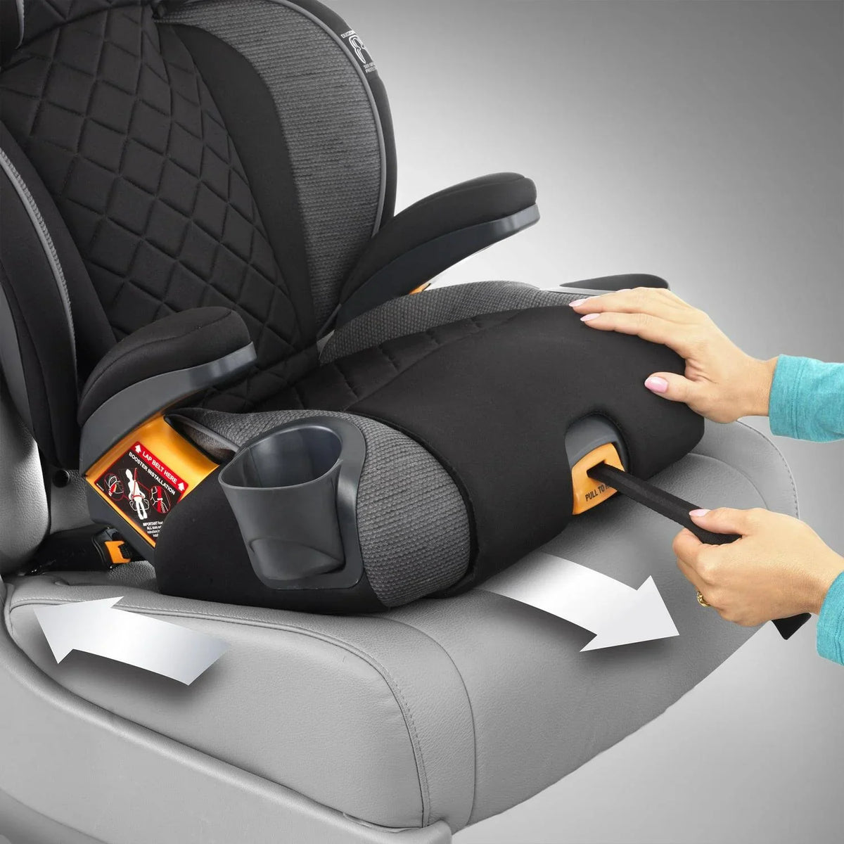2026 NEW Chicco KidFit Zip Plus 2-in-1 Belt Positioning Booster Car Seat - Taurus (Black/Grey). New