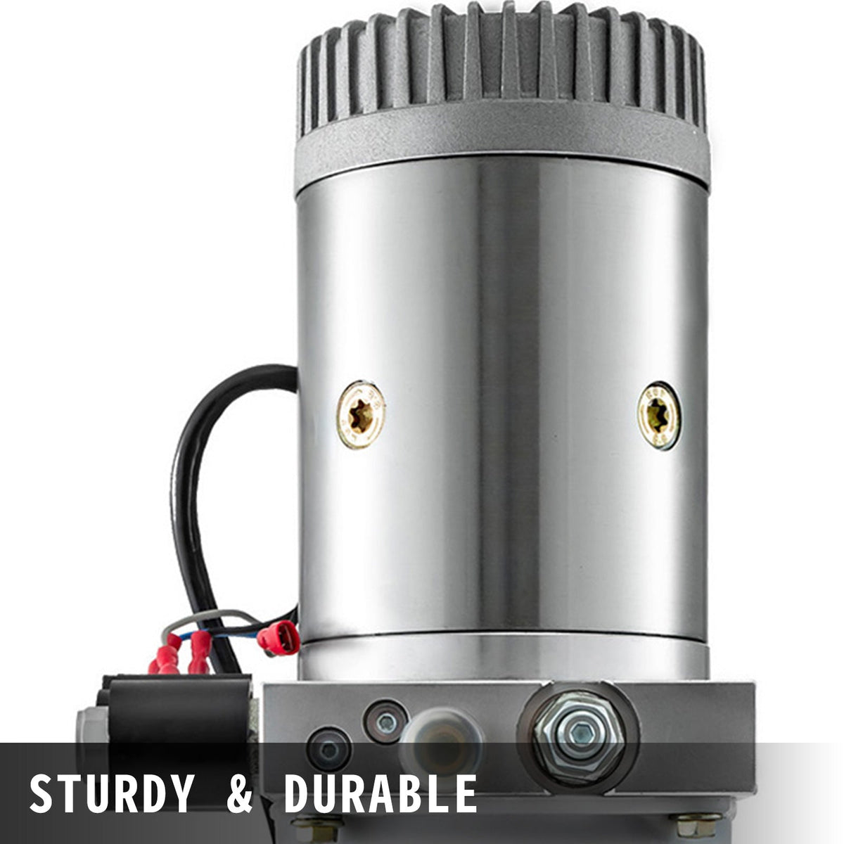 2026 NEW VEVOR 6 Quart Hydraulic Pump Hydraulic Power Unit (Plastic, 6 Quart/Double Action) White