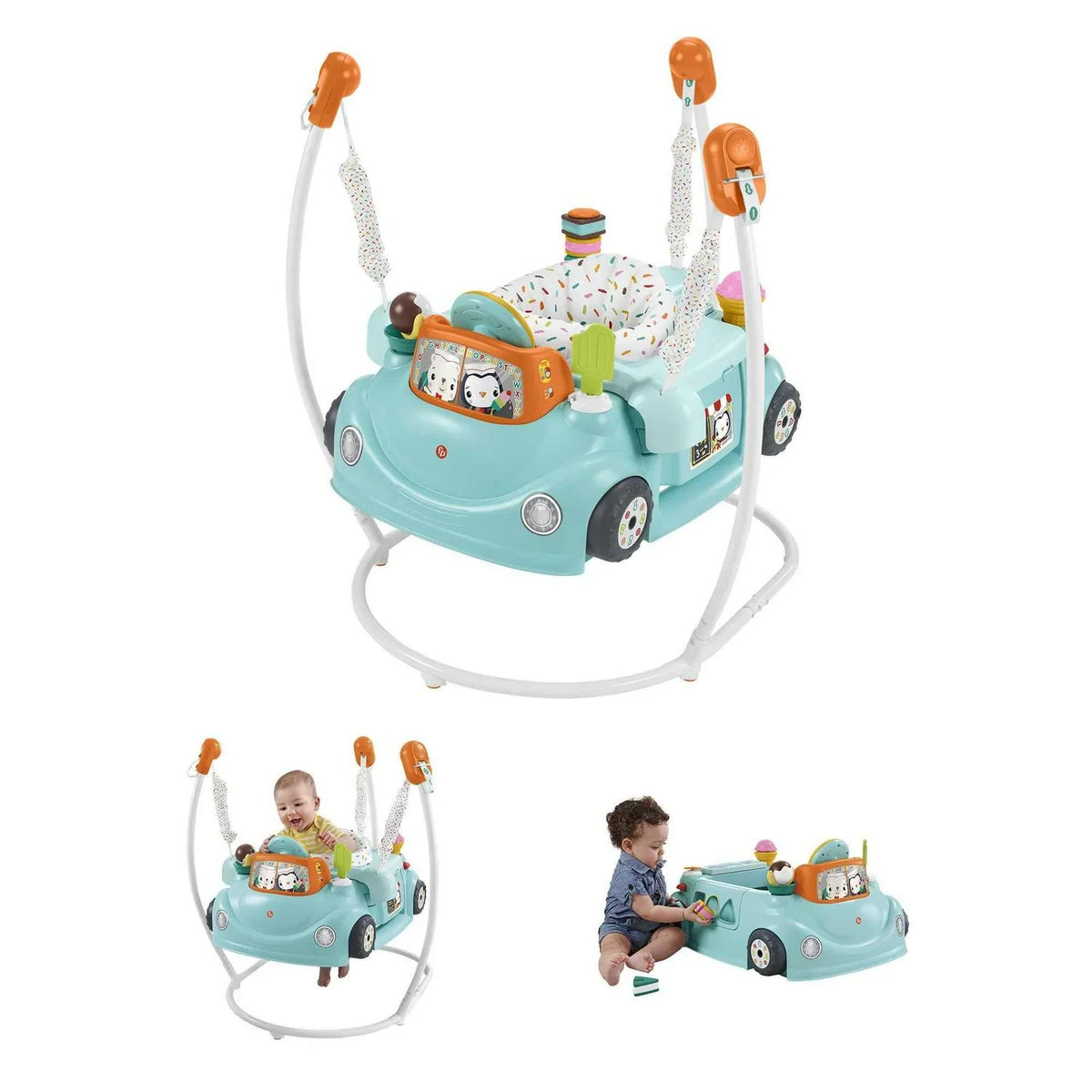 2026 NEW Fisher-Price 2-in-1 Sweet Ride Jumperoo Activity Center & Learning Toy for Infant and Toddler