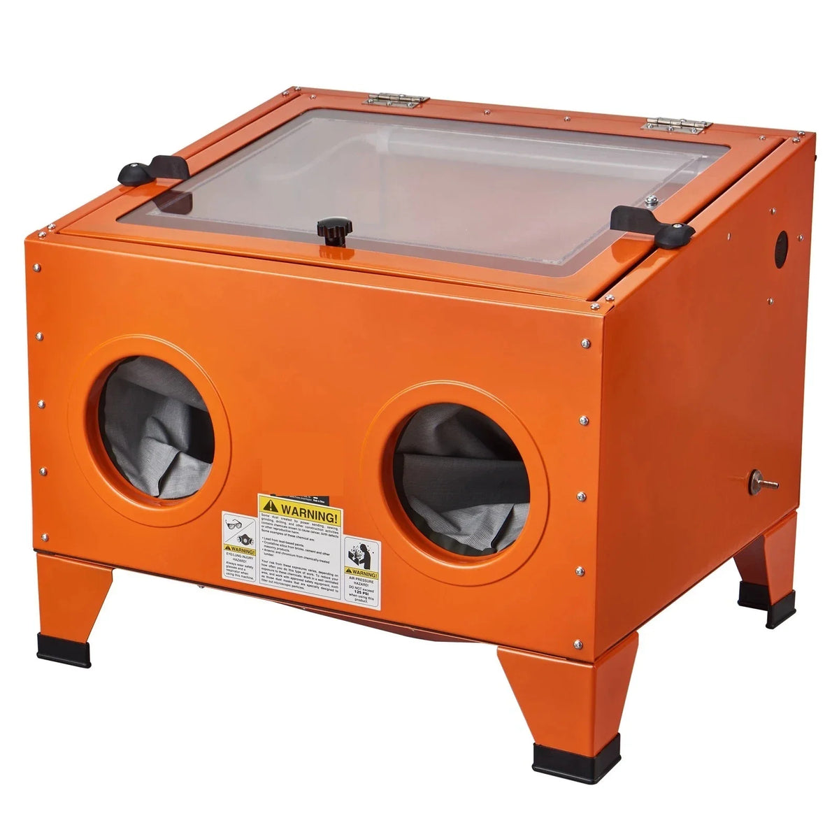 2026 NEW Portable Benchtop Sand Blaster 25 Gallon Sandblasting Cabinet with Blasting Gun Nozzles Paint Stain Rust Removal