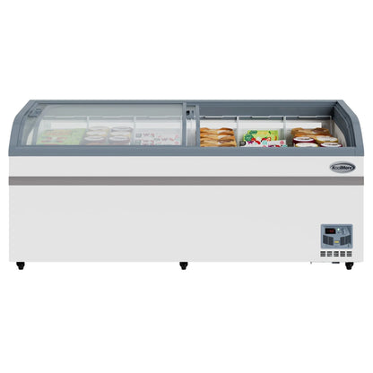 2026 NEW 65 Inch Manual Defrost Island Chest Freezer 16 cu. ft. Capacity in White