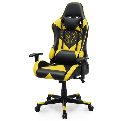 2026 NEW Magshion Ergonomic Gaming Chair, Comfortable Gaming Chair, Computer Chair Leather Desk Chair Adjustable Swivel Gaming Office Chair, Blue