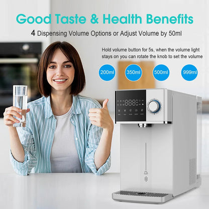 2026 NEW IKT Countertop Hot and Cold Reverse Osmosis Water Dispenser Cooler, Fast Heating, Adjustable Temperature, Dispensing Volume Options