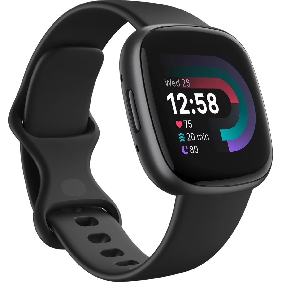 2026 NEW Fitbit Versa 4 Fitness Smartwatch - Black/Graphite Aluminum