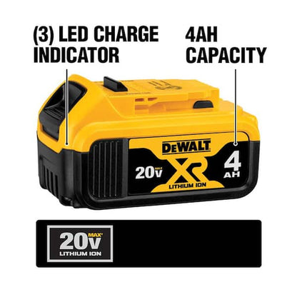 2026 NEW 20V MAX Cordless 7 Tool Combo Kit with TOUGHSYSTEM Case, (1) 20V 4.0Ah Battery and (2) 20V 2.0Ah Batteries