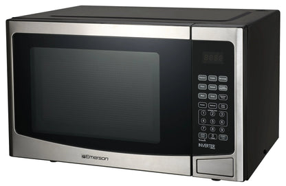 2026 NEW Emerson 1.2 Cu Ft, 1000W Stainless Steel Countertop Microwave Oven with Inverter Technology, Touch Control, MWI1212SS