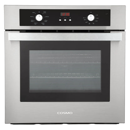 2026 NEW Cosmo 5 Piece Kitchen Appliance Package With 30" Electric Cooktop 24" Single Electric Wall Oven 30" Over-the-range Microwave French Door Refrigerator & 24" Built-in Fully Integrated Dishwasher