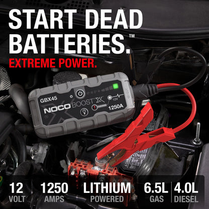 2026 NEW NOCO Boost X GBX45: 1250A 12V UltraSafe Portable Lithium Jump Starter
