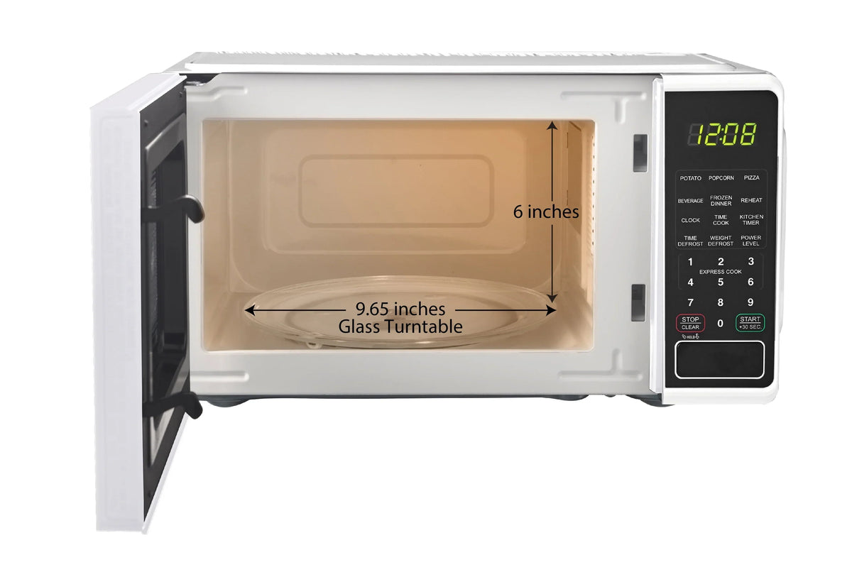 2026 NEW Mainstays 0.7 cu. ft. Countertop Microwave Oven, 700 Watts, White, New