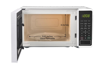 2026 NEW Mainstays 0.7 cu. ft. Countertop Microwave Oven, 700 Watts, White, New