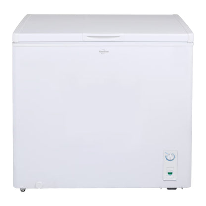 2026 NEW Koolatron Large Chest Freezer, 7.0 cu ft (195L),Manual Defrost Deep Freeze, Storage Basket, Space-Saving Flat Back, Stay-Open Lid, Front-Access Drain, White