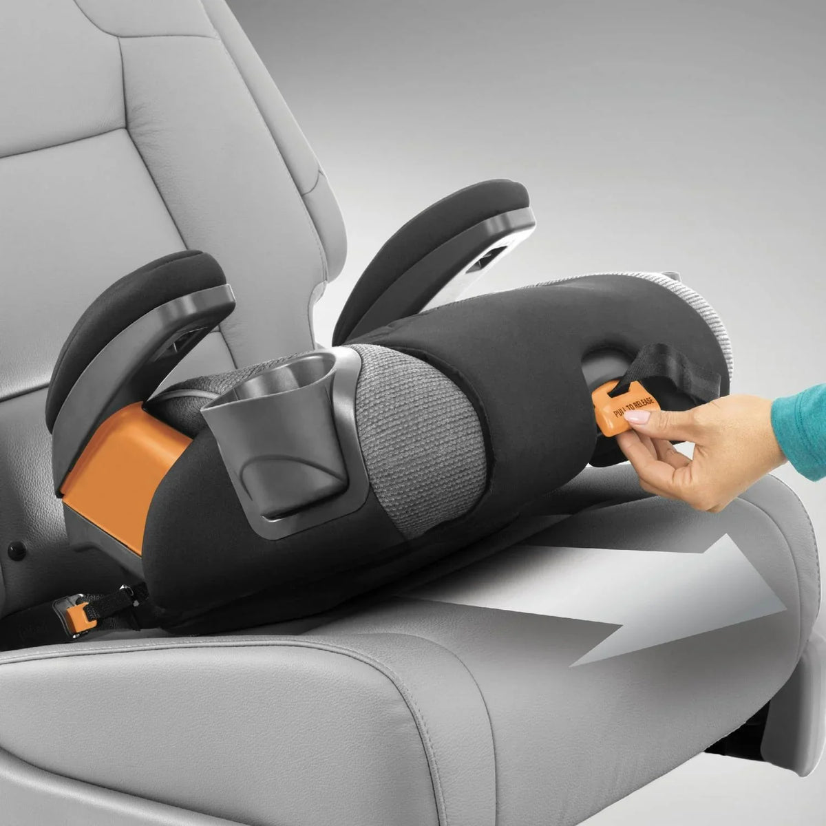 2026 NEW Chicco KidFit Zip Plus 2-in-1 Belt Positioning Booster Car Seat - Taurus (Black/Grey). New