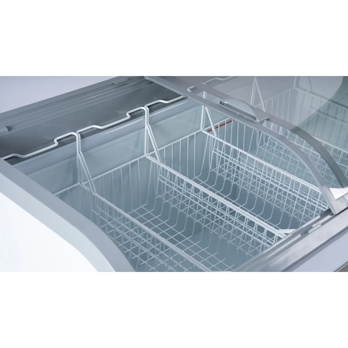 2026 NEW 65 Inch Manual Defrost Island Chest Freezer 16 cu. ft. Capacity in White