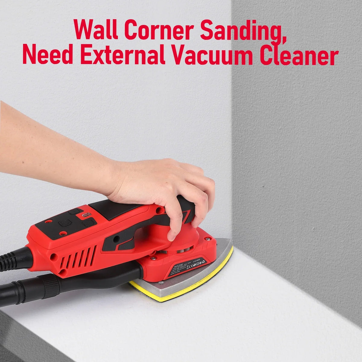 2026 NEW M optimized Electric Detail Sander with 12 Sanding Paper, 350W Brushless Motor Mouse Sander, Powerful & Low Vibration, 10000 RPM, for Wood Working