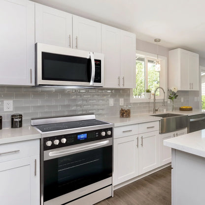 2026 NEW Cosmo 5 Piece Kitchen Appliance Package With 30" Electric Cooktop 24" Single Electric Wall Oven 30" Over-the-range Microwave French Door Refrigerator & 24" Built-in Fully Integrated Dishwasher