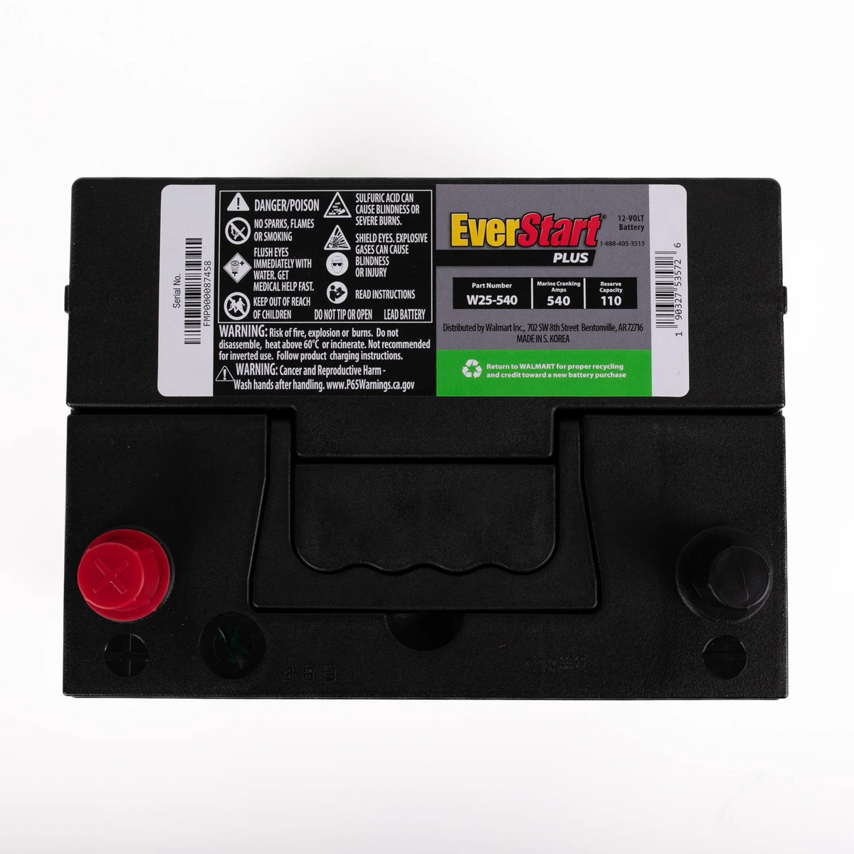 2026 NEW EverStart Plus Lead Acid Automotive Battery, Group Size 25 - 12 Volt 550 CCA 110 RC