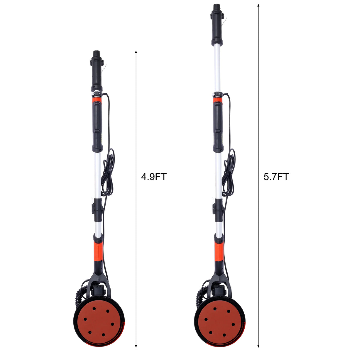 2026 NEW Faitaliicy Drywall Sander Vacuum Dust Collection Wall Sander With Foldable Handle 6.5A 780W Electric Drywall Sander With Variable Speed 900-1800RPM