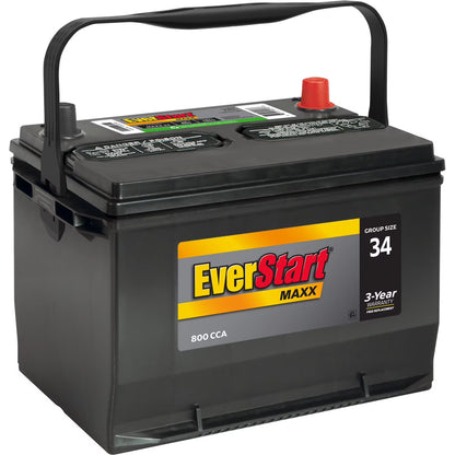2026 NEW EverStart Maxx Lead Acid Automotive Battery, Group Size 34 12 Volt, 800 CCA