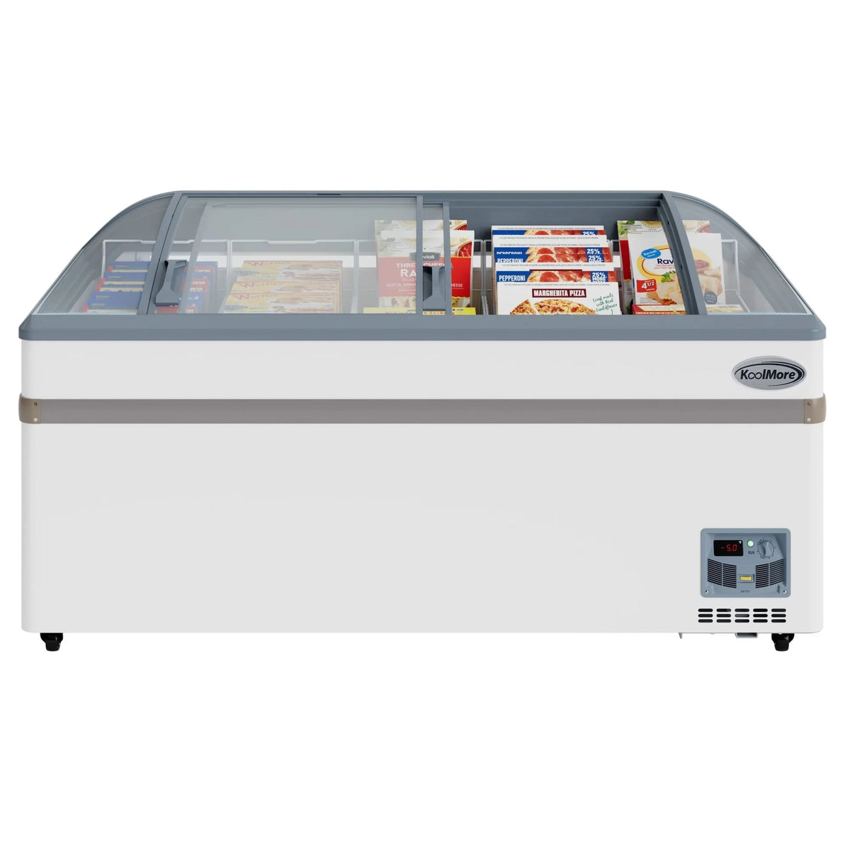 2026 NEW 65 Inch Manual Defrost Island Chest Freezer 16 cu. ft. Capacity in White