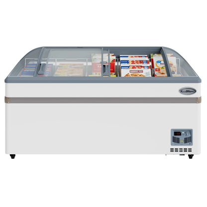 2026 NEW 65 Inch Manual Defrost Island Chest Freezer 16 cu. ft. Capacity in White
