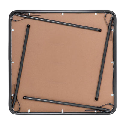 2026 NEW Emma + Oliver 5 Piece Black Folding Game Room Card Table and Chair Set