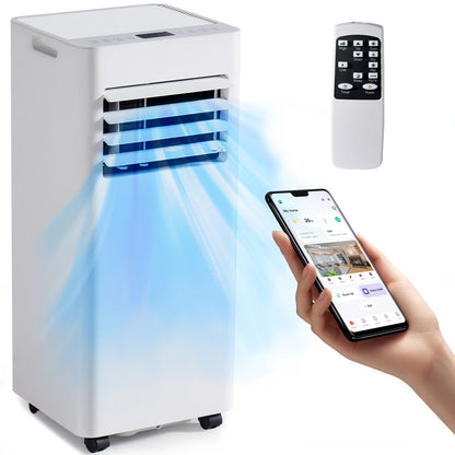 2026 NEW Bapipro 10,000 BTU Smart Portable AC - WiFi/Remote, 4-in-1 for 300 Sq.Ft, 24H Timer, Window Kit, "55dB, ETL Certified