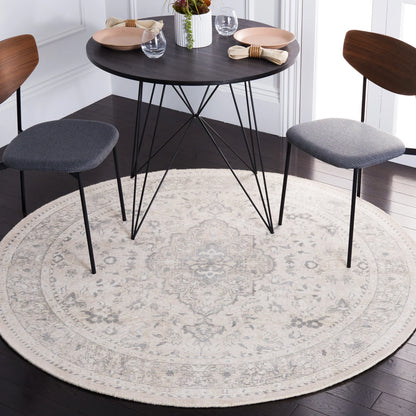 2026 NEW SAFAVIEH Restoration Vintage April Medallion Area Rug, Grey/Ivory, 8' x 10'
