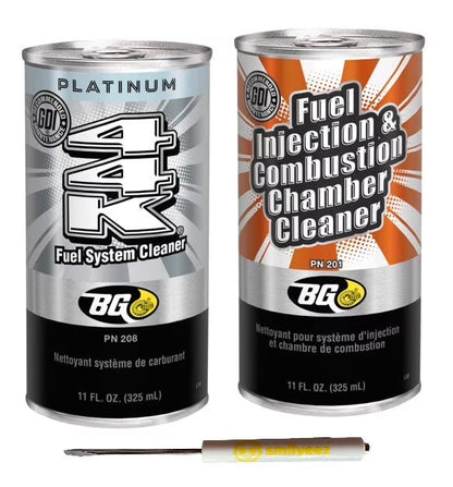 2026 NEW BG K1003 Fuel Injection & Combustion Chamber Cleaner PN 201 & BG Platinum 44K Fuel System Cleaner PN 208 With Pocket Screwdriver