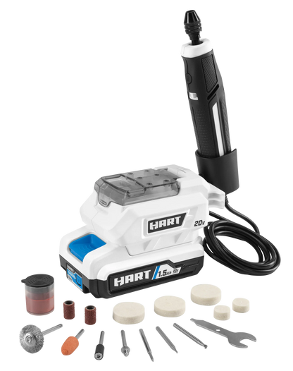 2026 NEW HART 20-Volt Cordless Precision Craft Rotary Tool Kit, Gen2