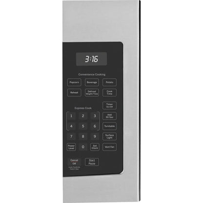 2026 NEW GE JVM3160RFSS 1.6 Cu. Ft. Over-the-Range Microwave Oven Stainless Steel Bundle with Deco Chef Pair of Red Heat Resistant Oven Mitt and 3 YR CPS Enhanced Protection Pack