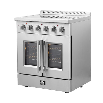 2026 NEW Forno Galiano 30-Inch Freestanding French Door Electric Range, True Convection, Energy Efficient