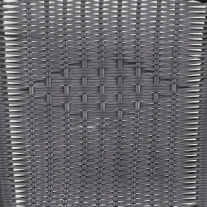 2026 NEW Emma + Oliver Indoor/Outdoor Stacking Rattan Restaurant Patio Chairs, Set of 2, Gray
