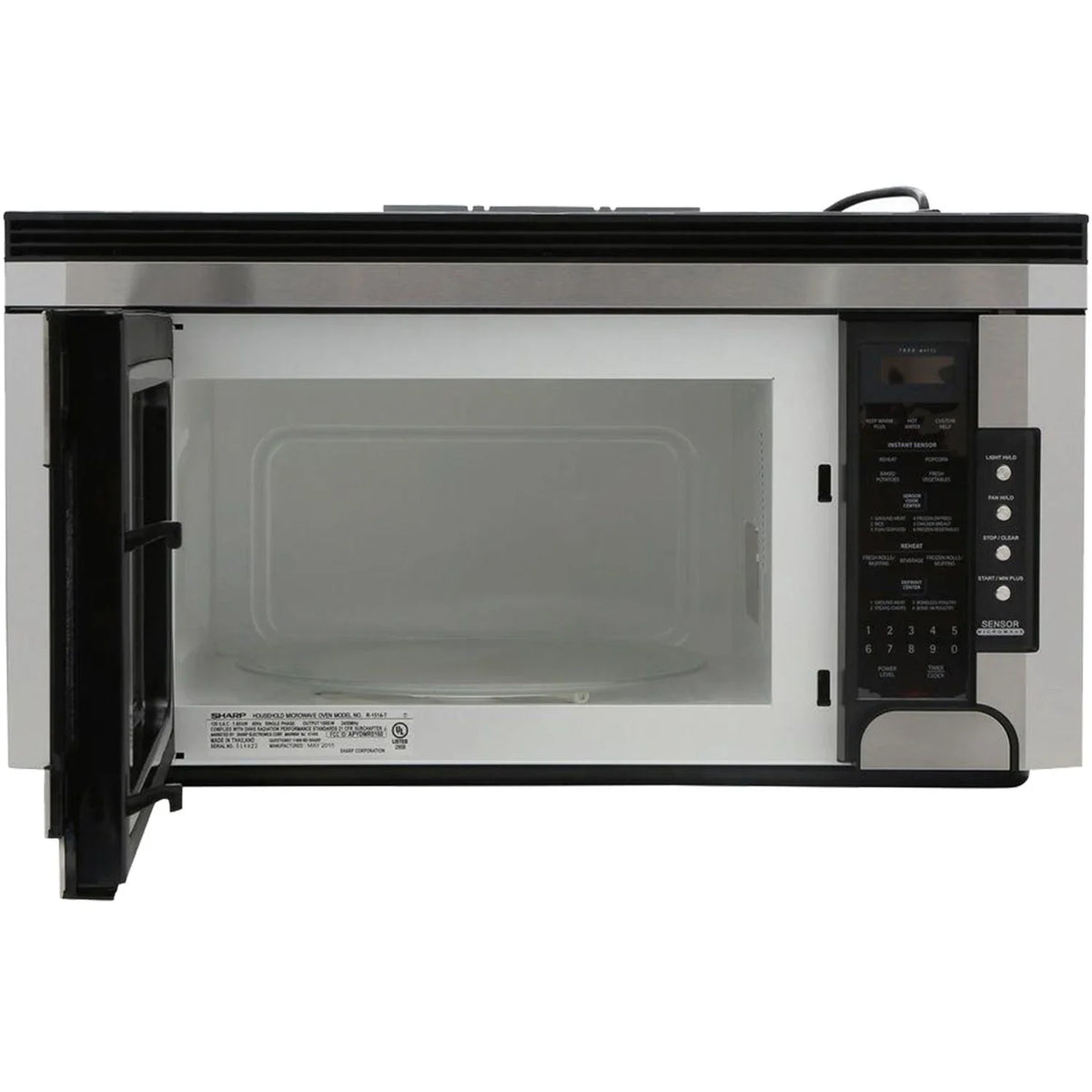 2026 NEW Sharp 1.5 Cu. Ft. 1000W Over-the-Range Microwave Oven with Concealed Control Panel in Stainless Steel