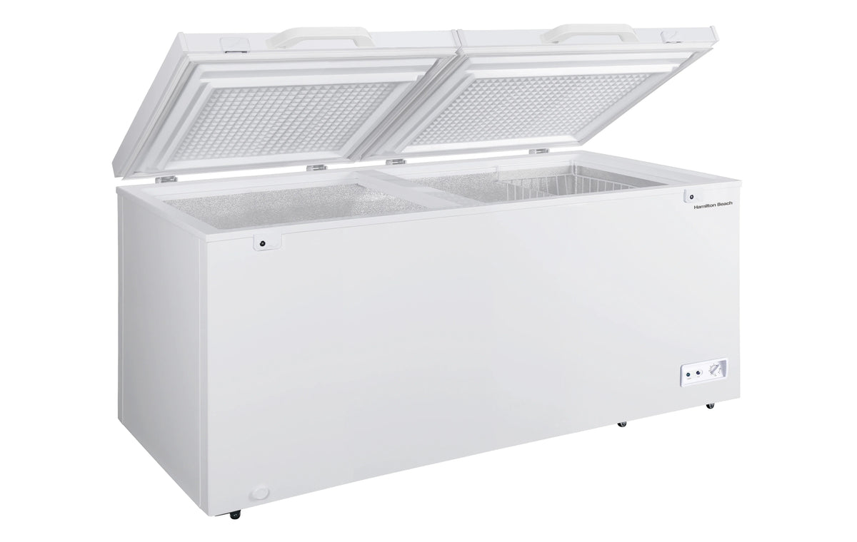 2026 NEW Hamilton Beach 17 Cu. ft. Chest Freezer, Double Door, HBFRF1749, White