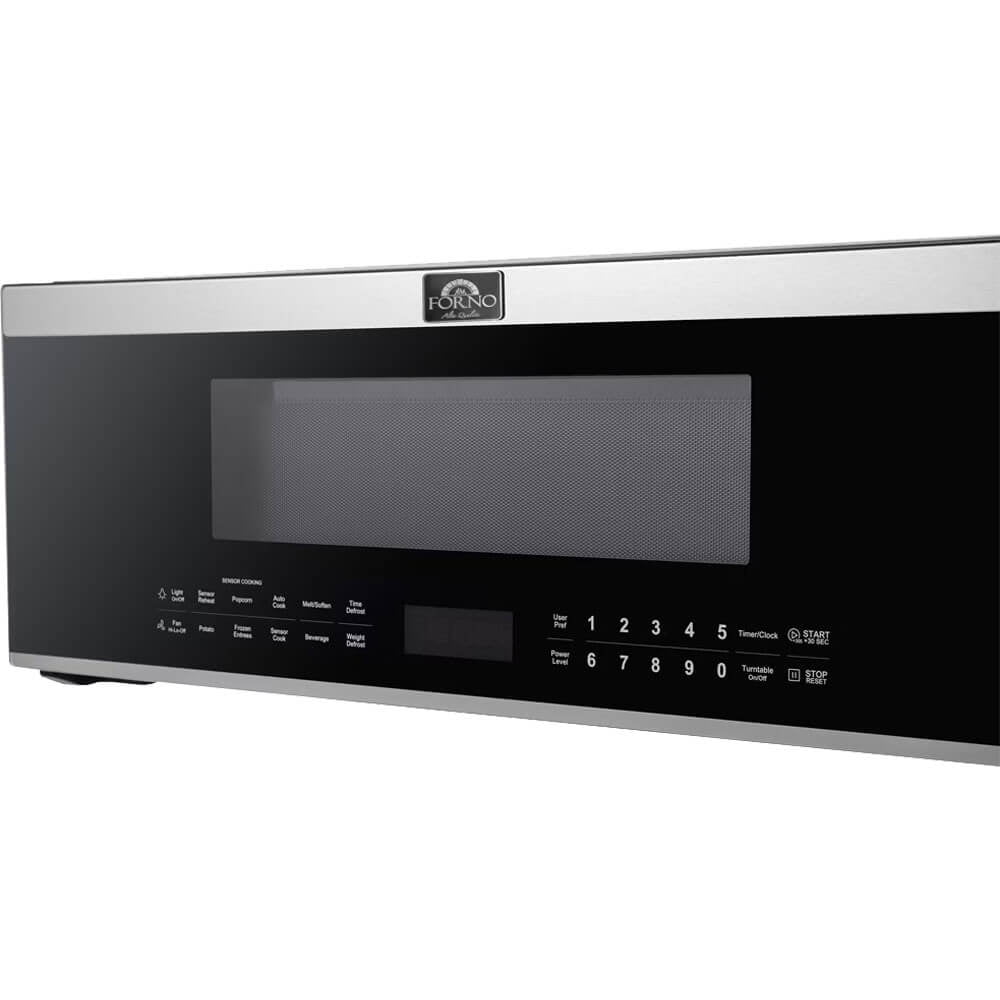 2026 NEW Forno Padula Over the Range Microwave, 30-Inch 1.2 cu.ft., Stainless Steel, 400 CFM, Sensor Cook
