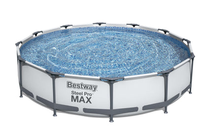 2026 NEW Bestway Steel Pro MAX 10' x 30" Above Ground Pool Set Round