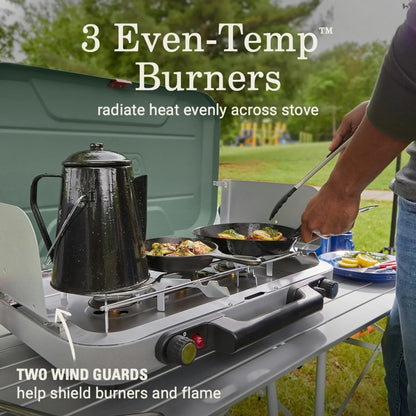 2026 NEW Coleman Cascade™ 328 3-Burner Camping Stove