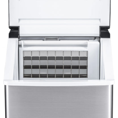 2026 NEW Newair Portable Countertop 40lb Clear Ice Maker Machine, Stainless Steel