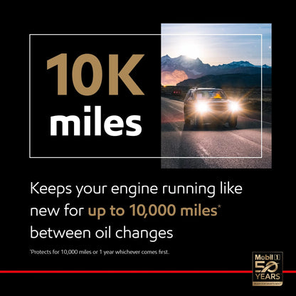 2026 NEW Mobil 1 High Mileage Full Synthetic Motor Oil 10W-40, 5 Quart (Pack of 3)