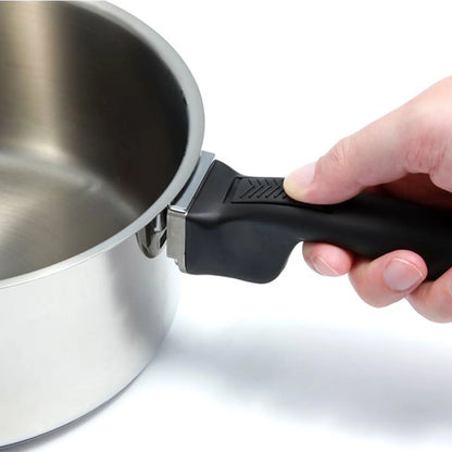 2026 NEW Camco Premium Ceramic Nesting Cookware Set- Non Stick Pans and Pots with Removable Handles, Space Efficient Excellent for RVs and Compact Kitchens