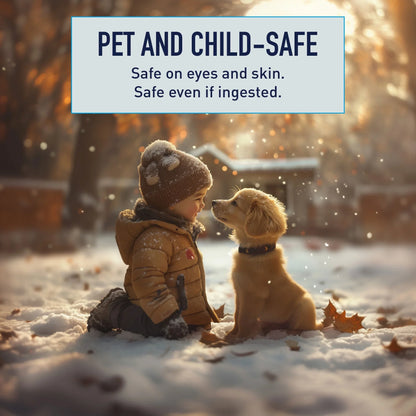 2026 NEW Safe Paw Pet Safe Ice Melt, 100% Salt and Chloride free with Traction Agent, Non-Toxic, Fast Acting, Lasts 3X Longer -C 35 Lbs