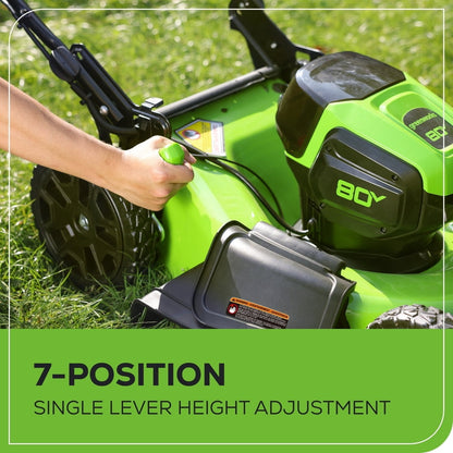 2026 NEW Greenworks 80V 21" Brushless Cordless Push Lawn Mower, 4.0 Ah Battery and Charger Included [75+ Compatible Tools]