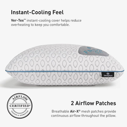 2026 NEW Bedgear Frost Performance Pillow - Size 3.0 - Cooling Bed Pillow for Hot Sleepers - Medium Firmness Pillow for All Sleep Positions, Hypoallergenic