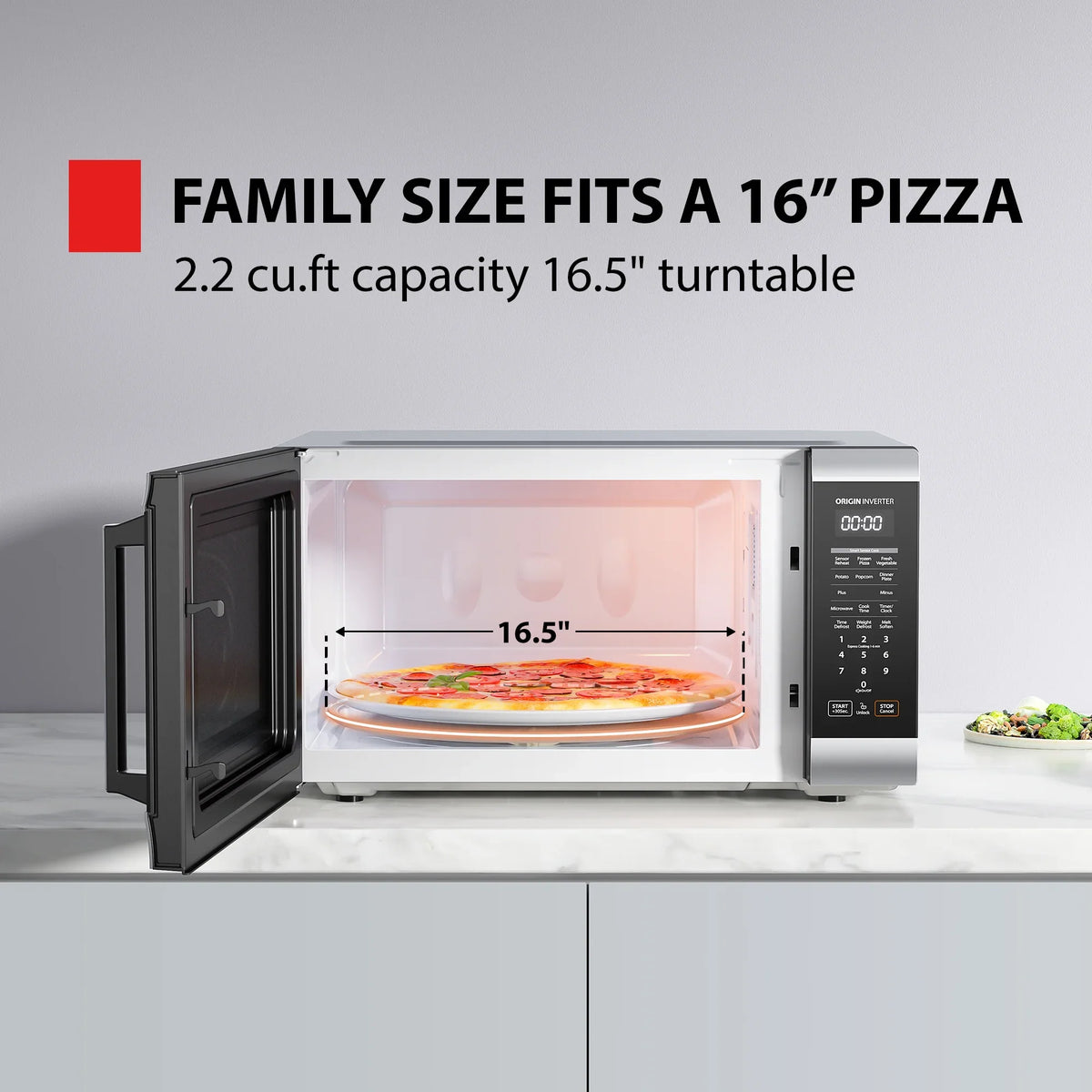 2026 NEW Toshiba 2.2 cu. ft. 24.4'' Microwave Oven in Stainless Steel