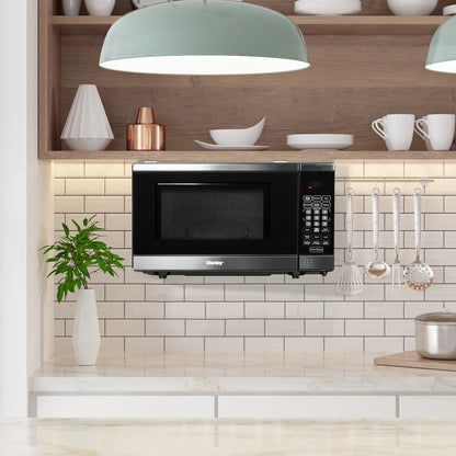2026 NEW Danby Designer 0.7 cu. ft. Space Saving Under the Cupboard Microwave in Stainless Steel (DDMW007501G1)