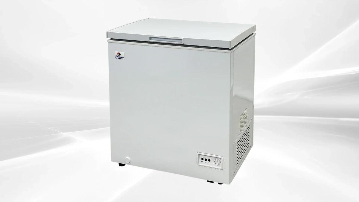 2026 NEW 5 Cu ft 30 " Commercial Freezer Chest freezer White Stand Alone Solid Flat Top w/Storage Baskets